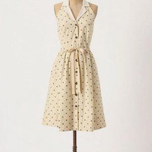Anthropologie Maeve Honeyed Bumblebee Dress Size 8